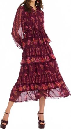 Allison New York Ruby Midi Skirt In Floral Clusters