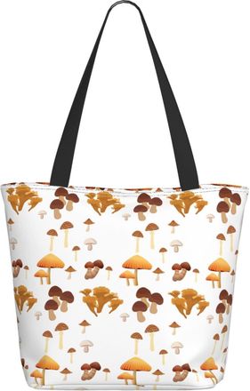 AOOEDM The Various-Mushrooms Pattern Ladies Shopping Bag 13x11x7in.The Perfect ValentineS Day Gift.It Is The Best ValentineS Day Gift For Mom, Daughter, Wife