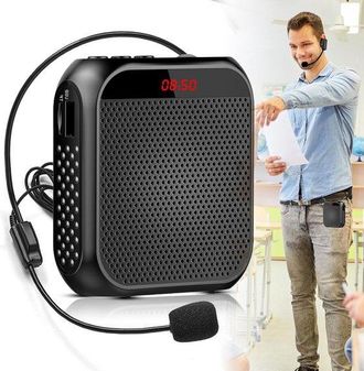 No Brand Amplificador De Voz Inal&aacute;mbrico Port&aacute;til Con Altavoz Desmontable Y Micr&oacute;fono, Mini Amplificador De 2200 Mah Para Instructores, Profesores Y Gu&iacute;as