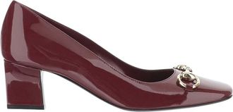 Gucci Burgundy Horsebit Pumps