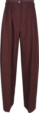 Max Mara Dames, Broeken, Bruin, Maat: 4XS Wol