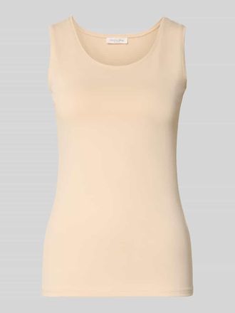 Christian Berg Slim Fit Top mit Rundhalsausschnitt in Sand, Gr&ouml;&szlig;e XXL