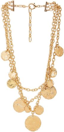 Saachi Saachi Gilded Coin Cascade Necklace