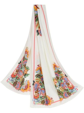 Etro Sciarpa con frange - Bianco