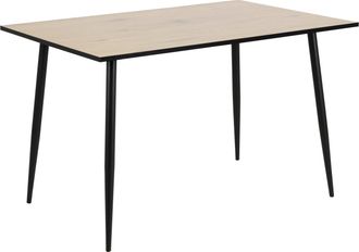 Furniture To Go Wilma Dining Table with White Oak Top & Black Legs
