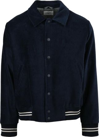 Circolo 1901 Night Blue Cotton-Blend Varsity Coat