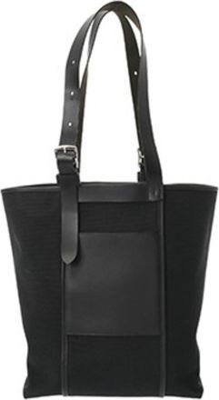 Herm&egrave;s Black Swift Leather Tote Bag (Pre-Owned)