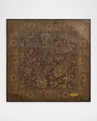Ralph Lauren Collection Paisley-Print Silk Square Scarf