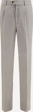 Brunello Cucinelli Garment dyed ginen gabardine Pants Male 52