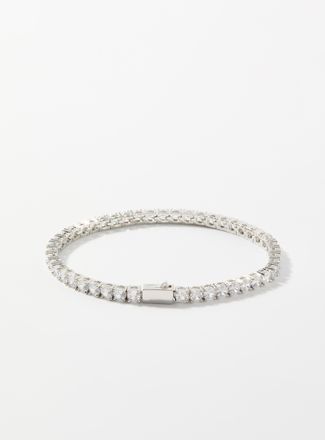 Nialaya Mens Shimmery stone bracelet