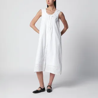 Dunst White embroidered babydoll dress