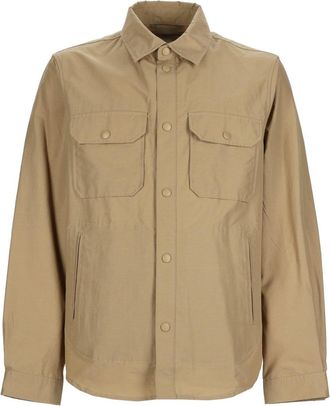 Woolrich Neutrals Structured Ramar Cotton Overshirt