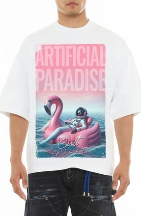 Cult of Individuality Crewneck Graphic T-Shirt in White at Nordstrom, Size X-Large