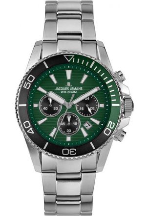 Jacques Lemans 1-2206I Mens Liverpool Diver Watch - Silver - One Size