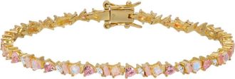 Native Gem Vienna Opal Tennis Bracelet in Pink at Nordstrom, Size 6.5