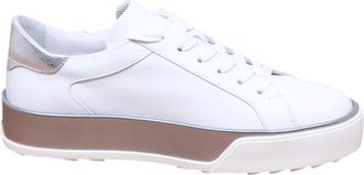 Hogan Sneakers Hogan H365 Wit Zilver - Dames - Sneakers - Wit - 35 1/2 EU - Leer - Schoenen