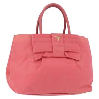 Prada Pre-owned Vintage Hand Bag - Dames - Vintage Handtas - Roze - ONE Size - Leer - Vintage