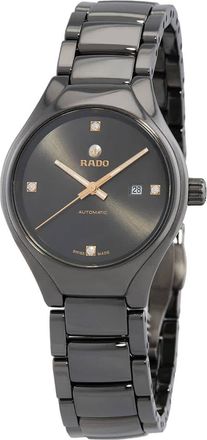 Rado True Automatic Diamond Grey Dial Ladies Watch R27243712