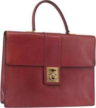 Celine Pre-owned Handbags, female, Red, Size: ONE SIZE Pre-owned Vintage Handbag