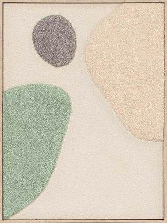 Schubiger M&ouml;bel Bild mit Rahmen Fluffy Moon Fields Jade 1