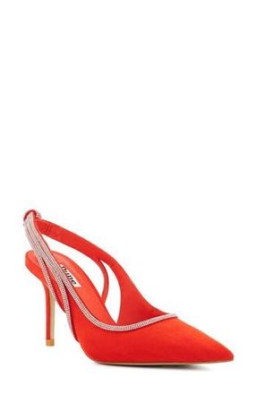 Dune London Cinematic Pointed Toe Slingback Pump in Orange at Nordstrom Rack, Size 41