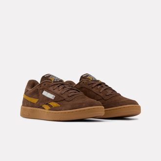 Reebok Classic Trainingsschuh REEBOK CLASSIC CLUB C REVENGE VINTAGE, Gr. 42,5, simplebraun, trophygold, gum, Leder, Schuhe Trainingsschuh