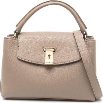 Bally small Lock Me tote bag - women - Calf Leather - One Size - Neutrals