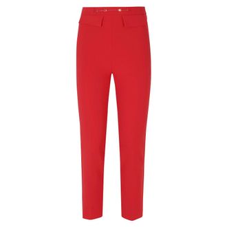 Elisabetta Franchi Dames, Broeken, Rood, Maat: S