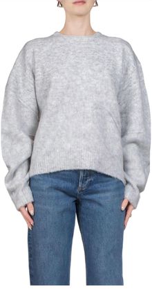 Helmut Lang Brushed Apex Sweater In Grey