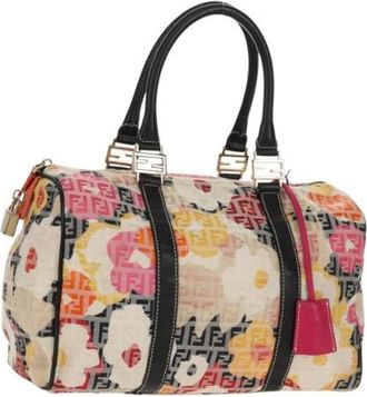 Fendi Pre-owned Handbags, female, Multicolor, Size: ONE SIZE Pre-owned Canvas Handbag