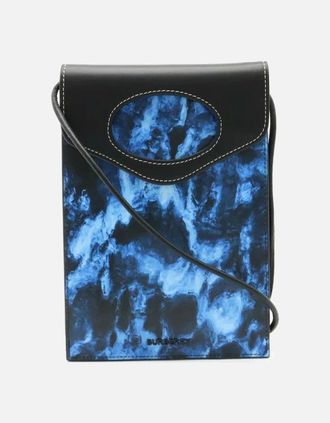 Burberry Womens Mini Pocket Phone Pouch - Black/Multi - Size: UNI