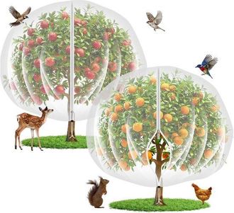 No Brand Paquete De 2 Mallas Ultrafinas De 3x3 M Para Jard&iacute;n, &Aacute;rboles Frutales Y P&aacute;jaros