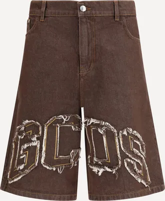 GCDS Lounge logo denim Shorts Male 32