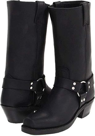 Frye Harness 12R Womens Pull-on Boots Black : 8.5 B - Medium, Leather