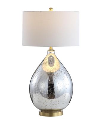 Jonathan Y Designs Jonathan Y Sasha 30.75In Glass Metal Led Table Lamp