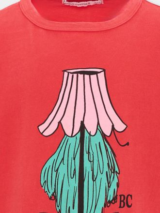 Bobo Choses Boys Long-Sleeved Cotton T-Shirt, Red Organic T-Shirts And Polos