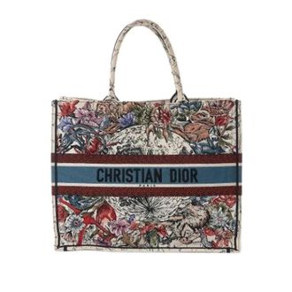 Dior Pre-owned Tote Bags, female, Multicolor, Size: ONE SIZE Pre-owned Book Tote Large