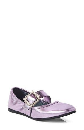 Free People Ursa Gemini Mary Jane Ballet Flat in Stormy Metallic Lavr at Nordstrom Rack, Size 6.5