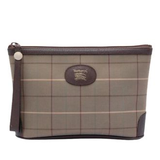 Burberry Pre-owned Clutches, female, Brown, Size: ONE SIZE Pre-owned Canvas Clutch