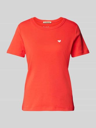 Smith & Soul T-Shirt mit Label-Stitching in Rot, Gr&ouml;&szlig;e M