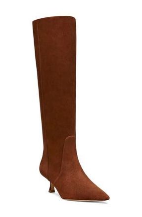 Stuart Weitzman Naomi 50 Boot in Deep Coffee Suede at Nordstrom Rack, Size 7