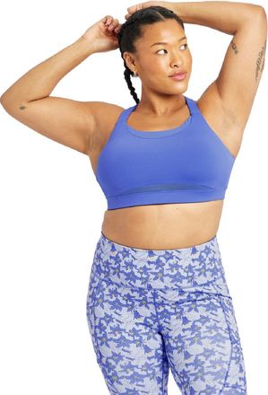 Oiselle Womens Boom Bra Blue 32 Dd
