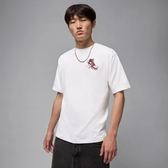 Nike Jordan Mens Jordan AJ1 T-Shirt in White | HQ8972-100