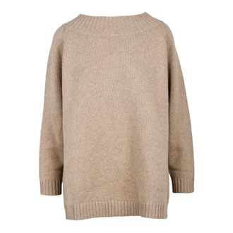 Max Mara Dames, Truien, Bruin, Maat: S Wol