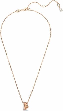 Swarovski Hyperbola Hanger 3 Rijen - Dames - Accessoires - Roze - Maat: ONE Size