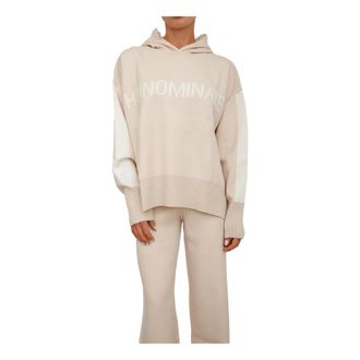 Hinnominate Hinnominate, Dames, Sweatshirts & Hoodies, Beige, Maat: M Viscose