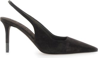 Brunello Cucinelli Black Singback Pumps