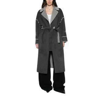 Ermanno Scervino Geknopt Jasje - Dames - Mantels - Grijs - Maat: M