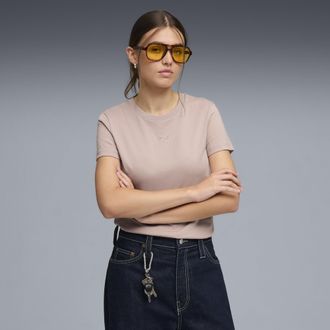 Puma T-shirt Essentials da donna, Abbigliamento, Beige, XL