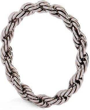 Alex and Ani Frozen French Rope Chain Ring in Silver at Nordstrom, Size 7